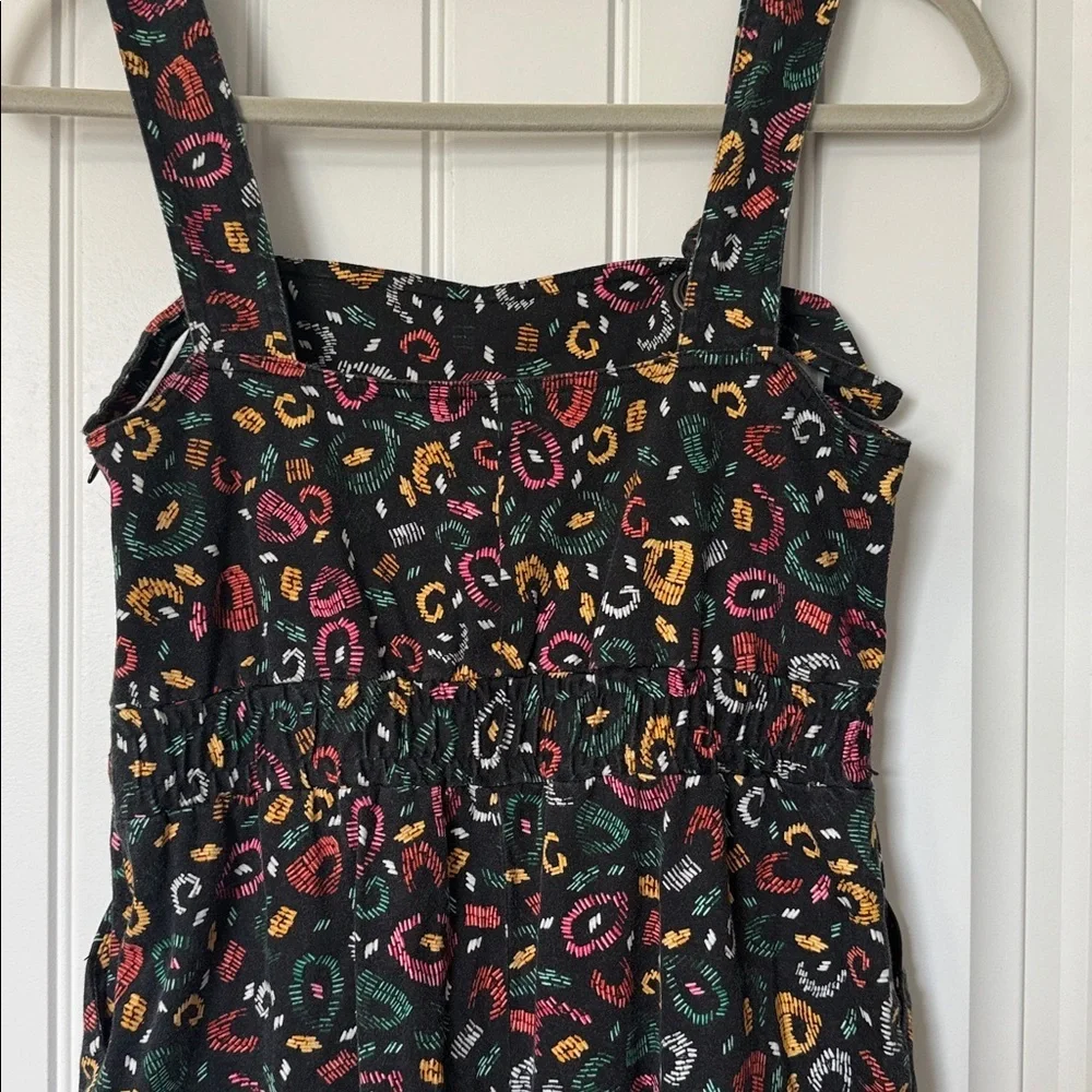 Anthropologie Farm Rio - Cropped Adventure Jumpsuit Overalls Wide Leg - Size XS - Picture 8 of 9